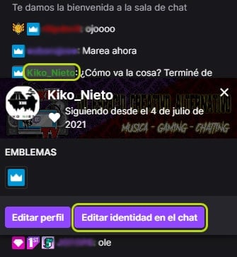 ¿Cómo cambiar el color de tu nick en Twitch?