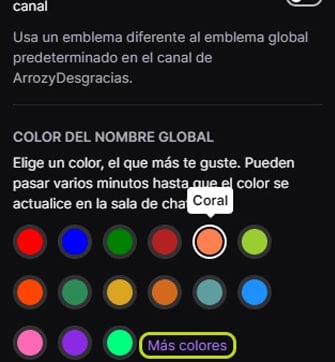 ¿Cómo cambiar el color de tu nick en Twitch?