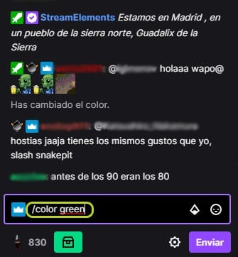 ¿Cómo cambiar el color de tu nick en Twitch?