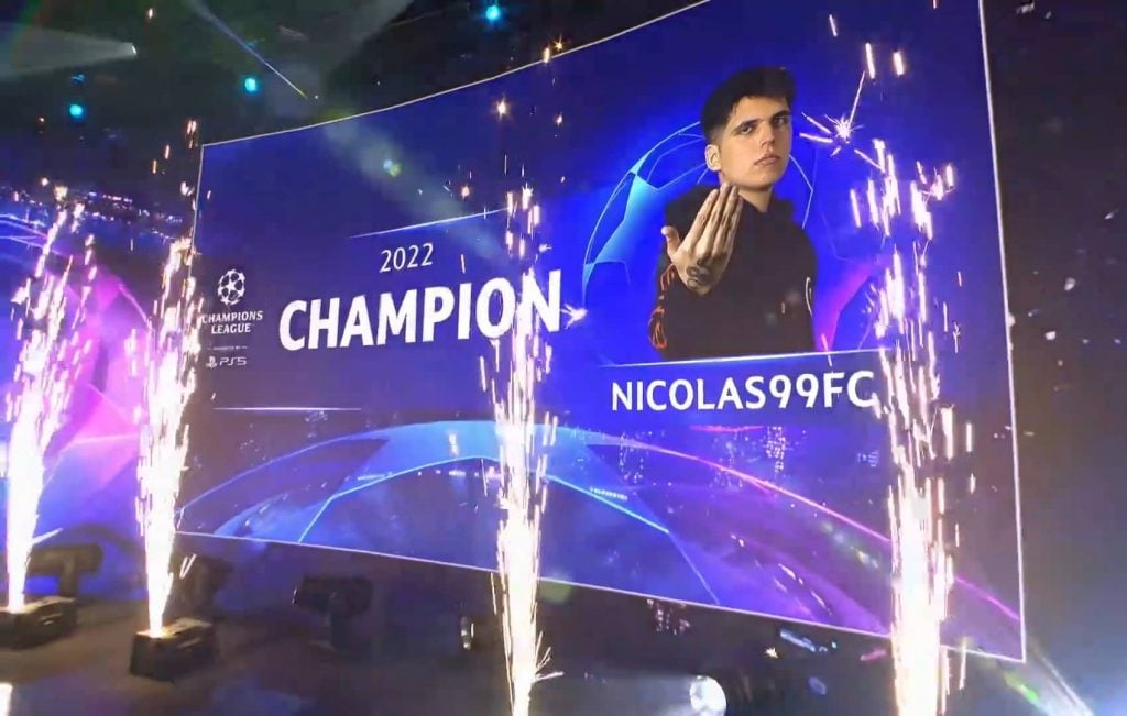 Nico Villalba Campeón eChampions League