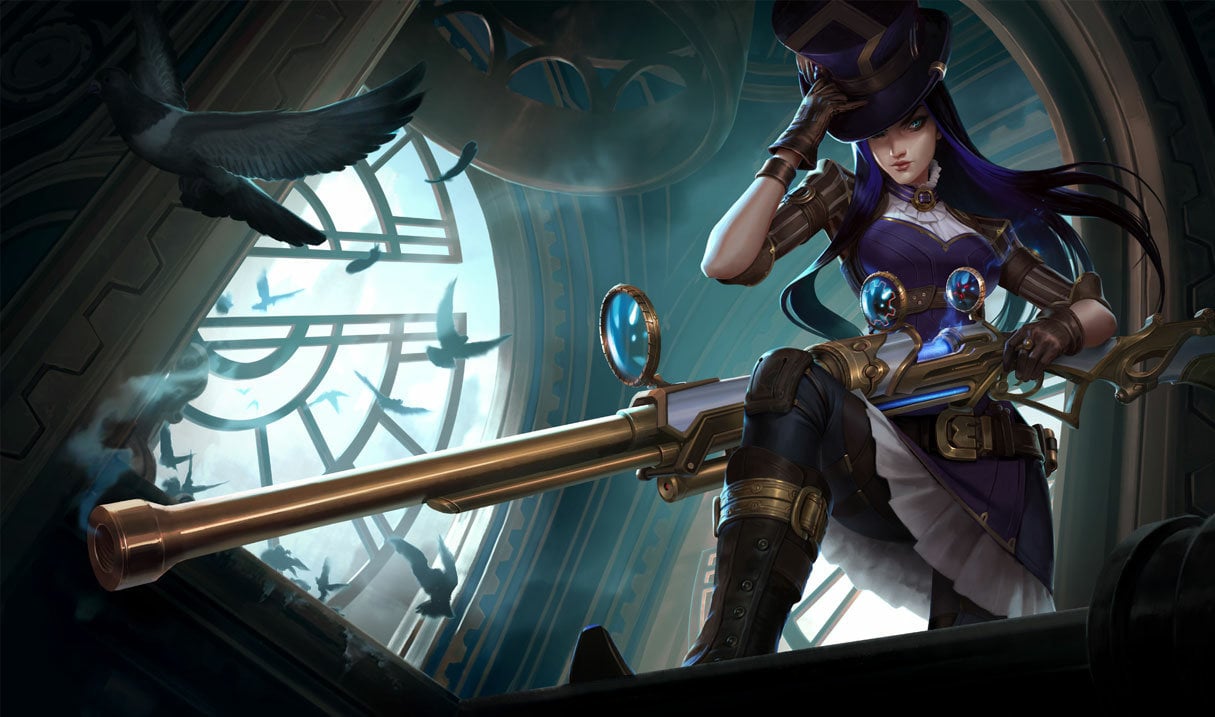 caitlyn rework visual habilidades