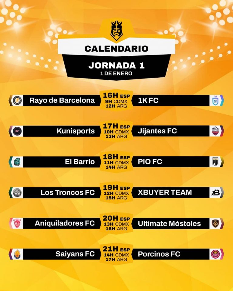 Horarios de los primeros partidos de la Kings League