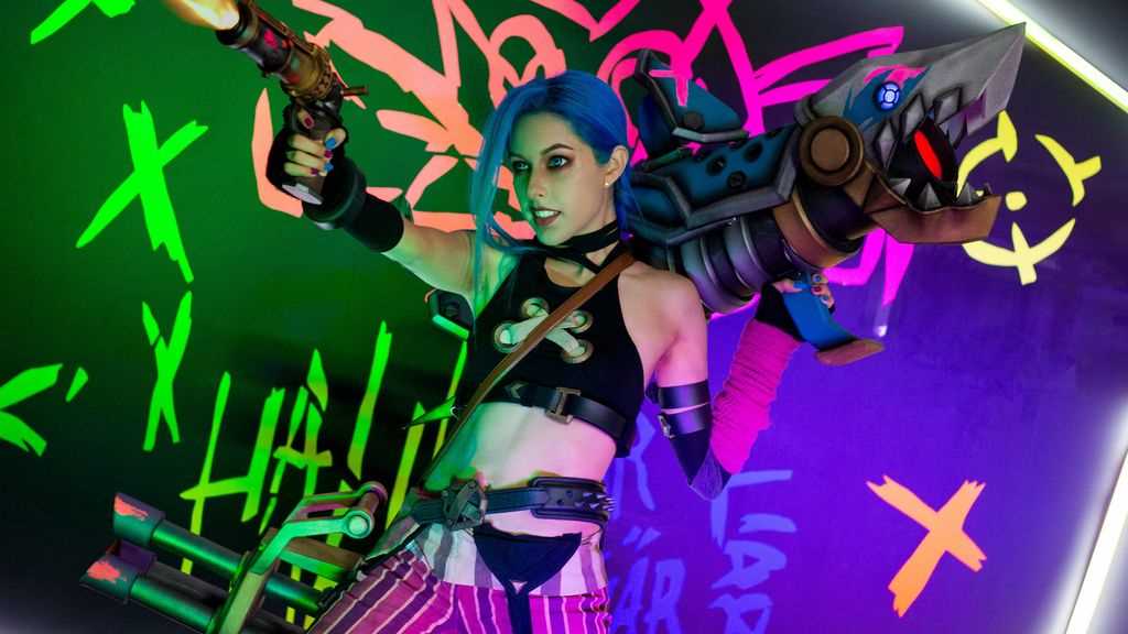 Cosplay de Jinx en Arcane