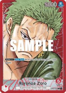 Roronoa Zoro One Piece Cartas