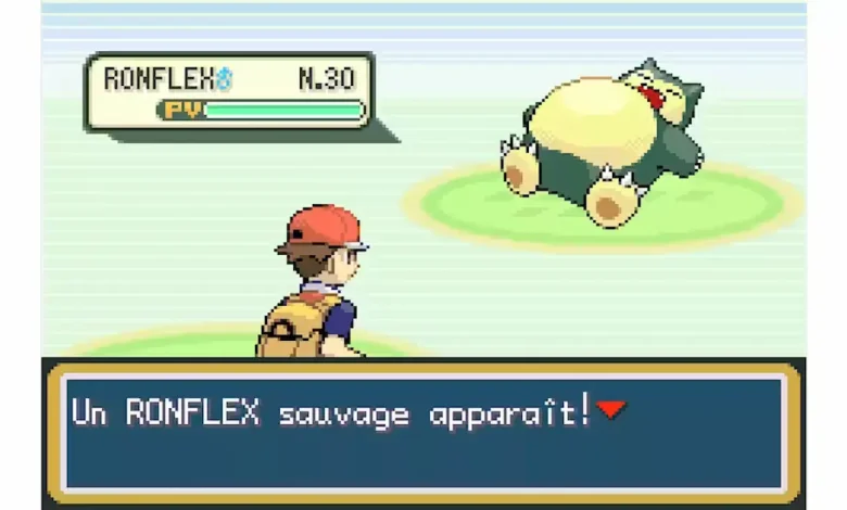 Snorlax Pokémon Rojo Fuego