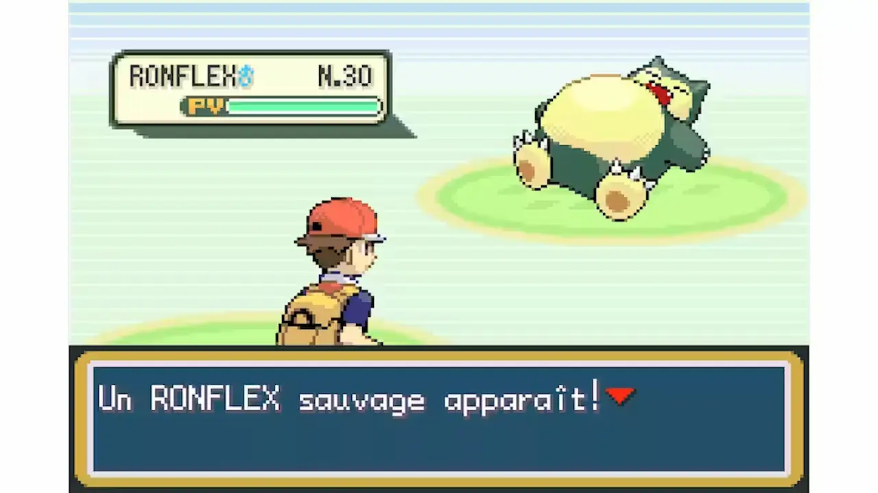 Snorlax Pokémon Rojo Fuego